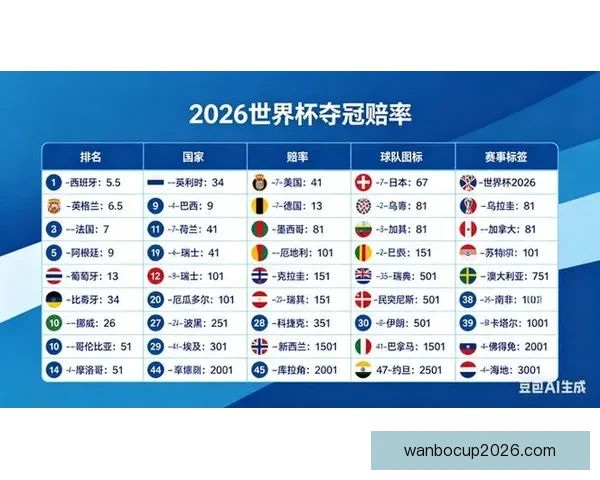 世界杯竞猜赔率全面对比分析，带你洞察投注机会和潜在回报